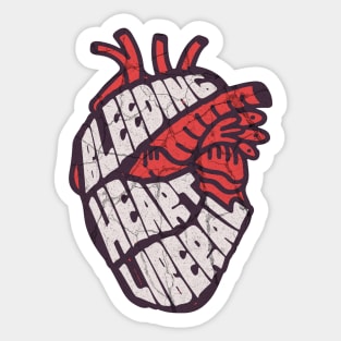 Bleeding Heart Liberal: Empathy in Action Sticker